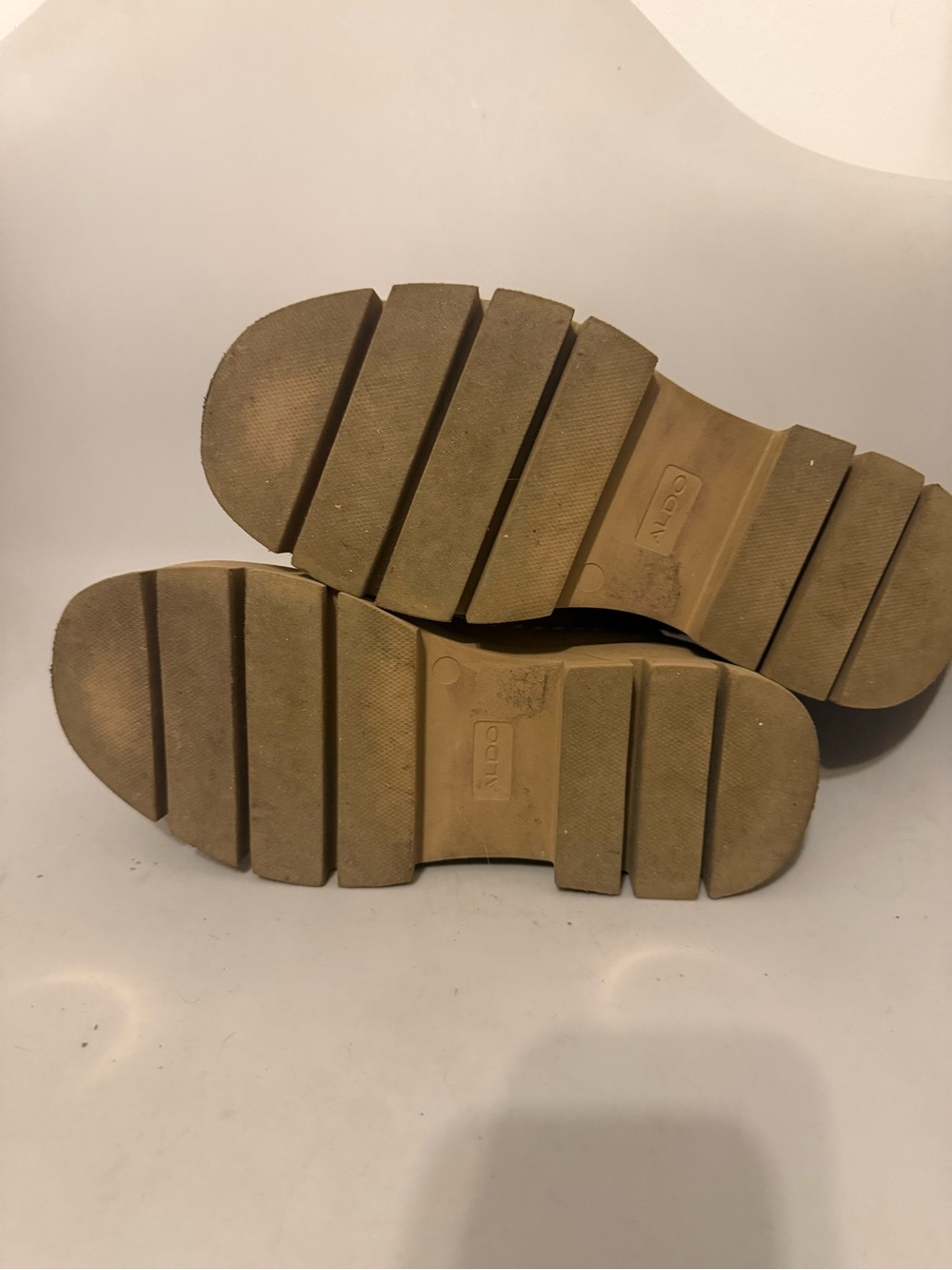 Aldo Tan Suede Lace-Up Platform Hiker Boots - Picture 5 of 5
